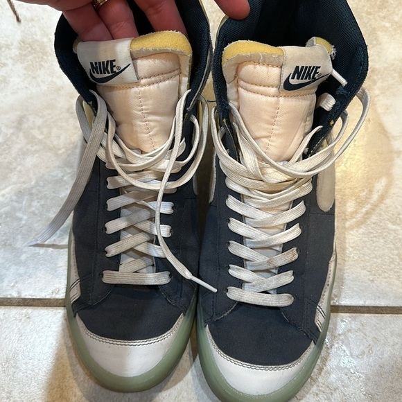 Nike Blazer Mid 77 Move To Zero Sneakers Armory Navy Patchwork 9.5